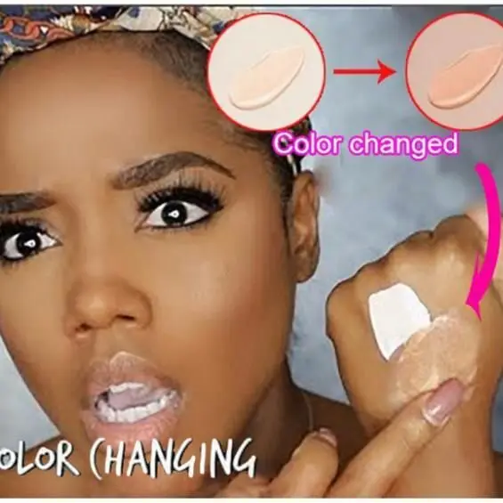 TLM Color Changing Liquid Foundation Makeup Change To Your Skin Tone By Just Blending