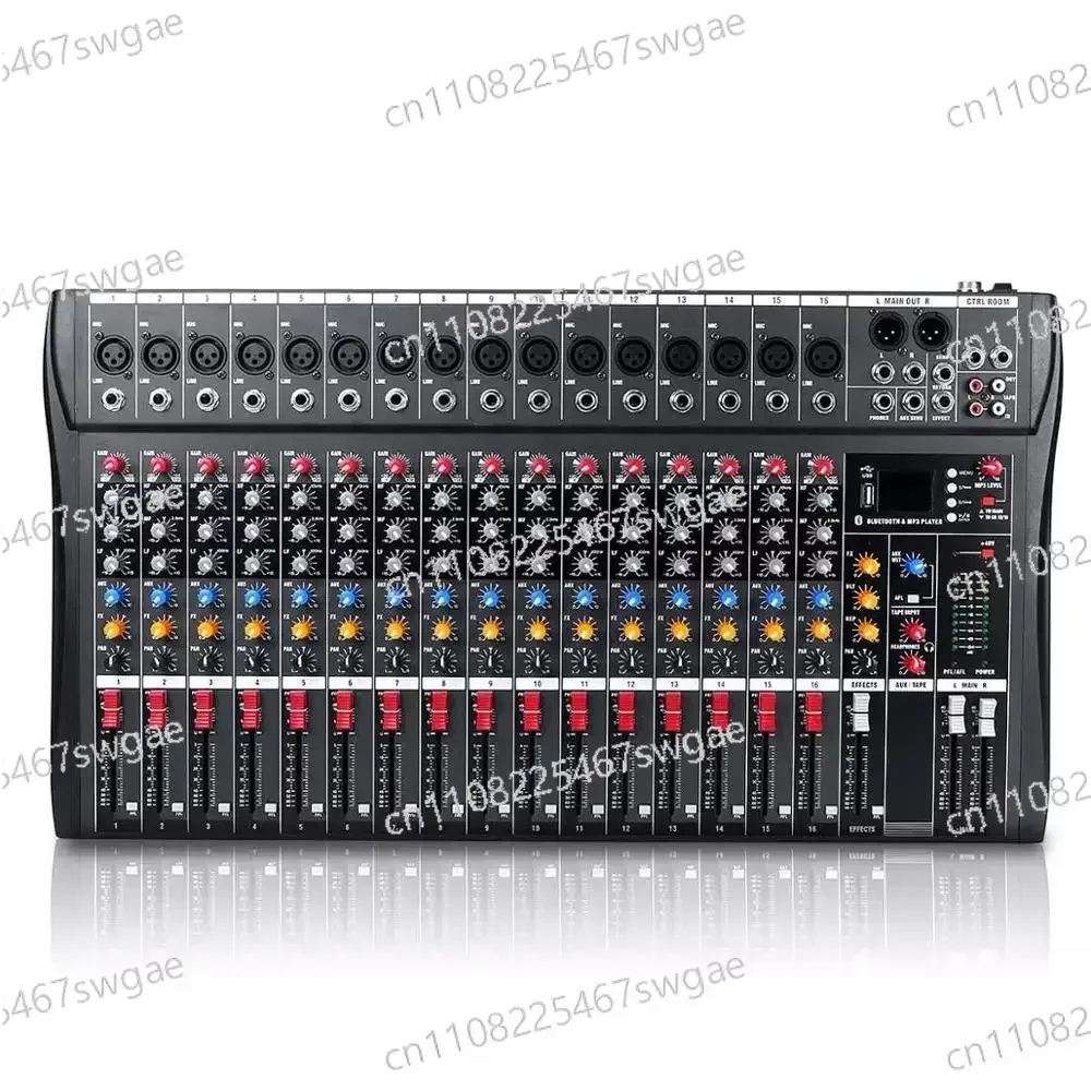 

16-channel Professional Mixer Computer Stage USB High Low Tone Bluetooth DJ Model Number Certification