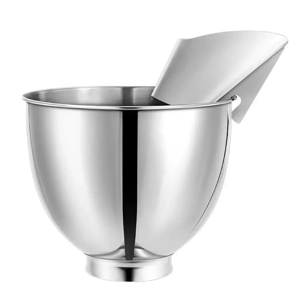 Splash Guard & Pouring Chute Attachment for KitchenAid Mixers - Fits Stainless Bowls，Stand Mixer Pouring Chute image 4