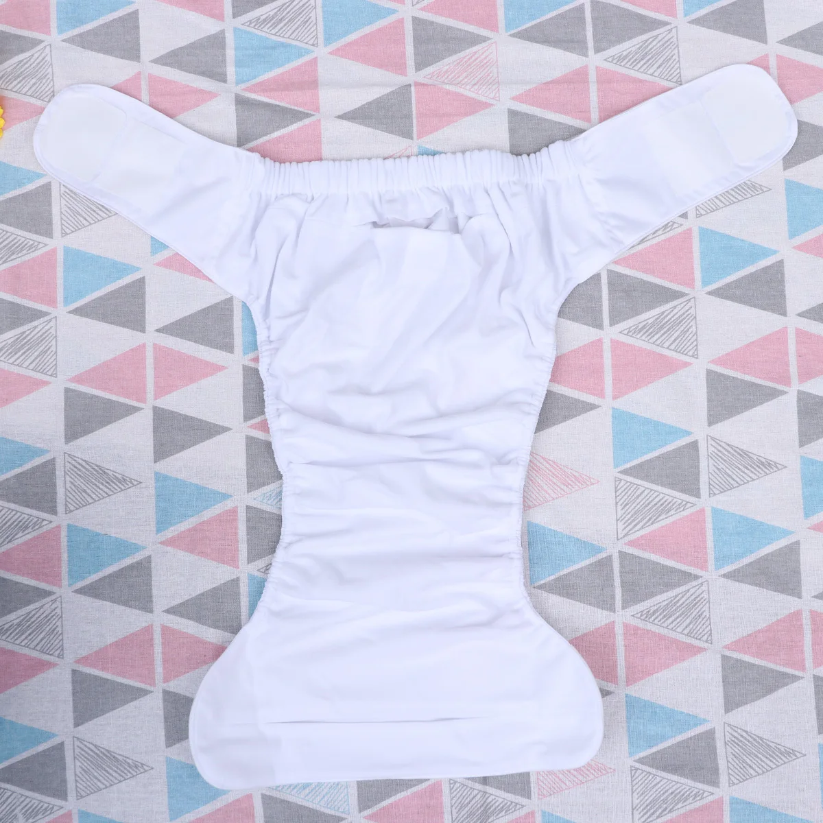 Cinta para adultos, pañal de tela lavable, reutilizable, incontinente, tamaño mediano, ajustable, a prueba de fugas, pañal de lactancia para ancianos, blanco