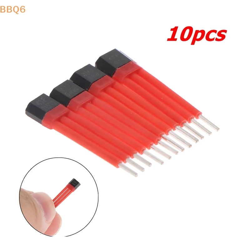 ‥10PCS Electrocar Motor Hall Sensor 3144 41F 43F 413 With High Temperature Insulation Sleeve Hall Element Switch 13A A44E Sensor