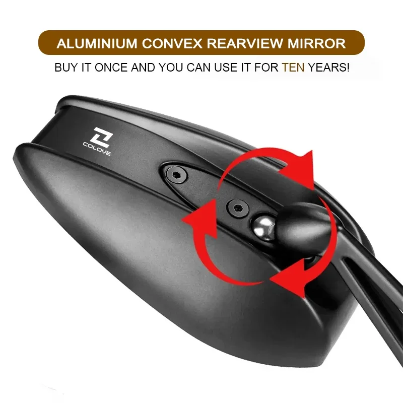 Adjustabale Motorcycle Side Rearview Mirrors CNC Rear View Mirror For KOVE COLOVE 800X 800 X ADV KY500F Excelle 500F 2025