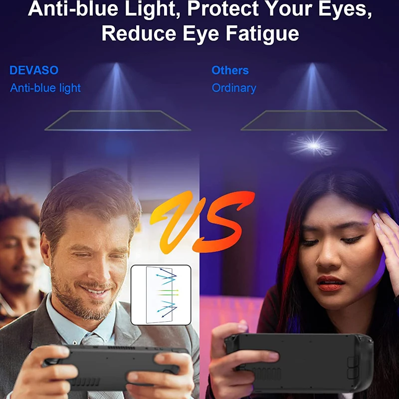 الترا Hd 9h صلابة خفف من الزجاج فيلم و 6 قطعة تراكباد حامي 8 في 1 مكافحة الأزرق ضوء سطح السفينة البخار حامي الشاشة 2 قطعة