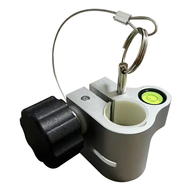 Level Bubble Vial Metal Seat Lock Mechanism Features Built-In With Locking Pin Twist 25mm Carbon Fiber Telescoping Pole Rod