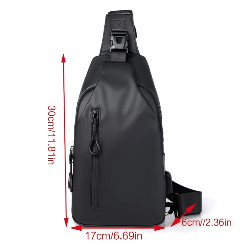 Men Chest Bag Pack Women Sling Bag Anti-thief Crossbody Bag Strap Backpack
