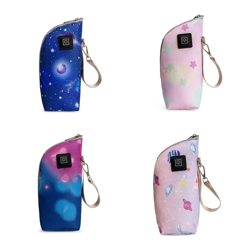 

Nylon Bottle Warmer with USB 3 Adjustable Temperatures Thermal Bottle Cover Portable Milk Bottle Heater Durable