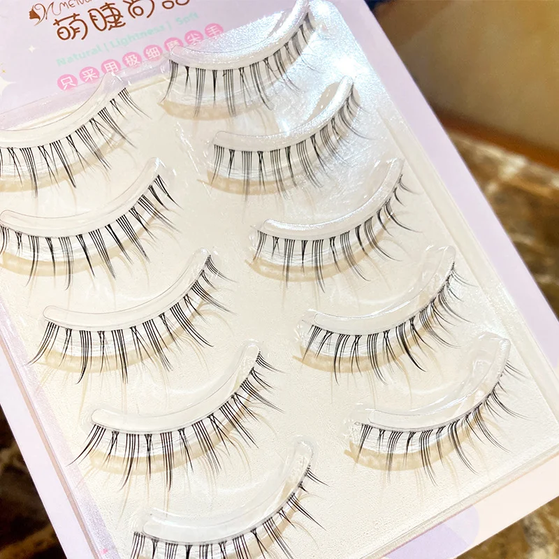 3/5 Pairs Natural False Eyelashes Naturally Simulated Fake Eyelashes Eyelashes Handmade Thick Curling Eyelash Makeup Tools