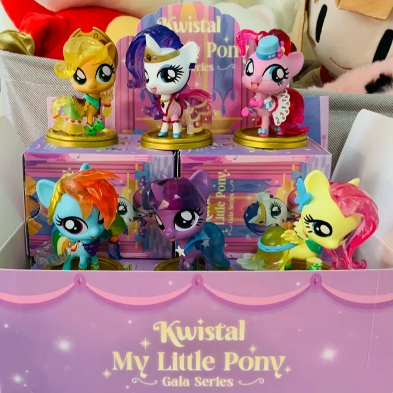 

Kwistal My Little Pony in The Gala Series загадочная коробка Коллекционная модель Kawaii My Little Pony глухая коробка игрушка Декор Сюрприз подарок