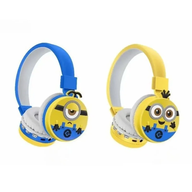 

New Cute Minions Cartoon Cute Animation Character Stereo Headphones Creative Personalized Long-lasting Headset Gifts