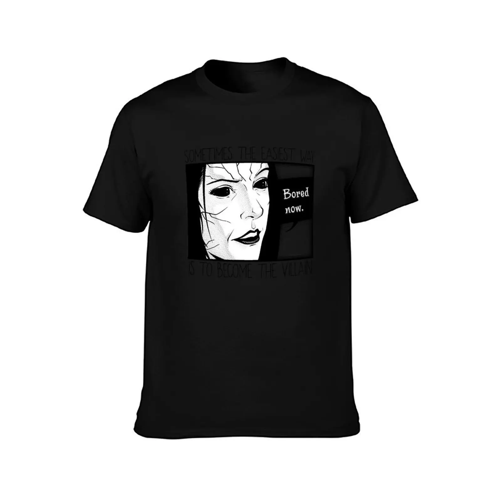 Bored now T-Shirt, Summer Casual Cotton Tee, Oversized Streetwear Tops, Vintage Graphic Print, Loose Fit Short Sleeve