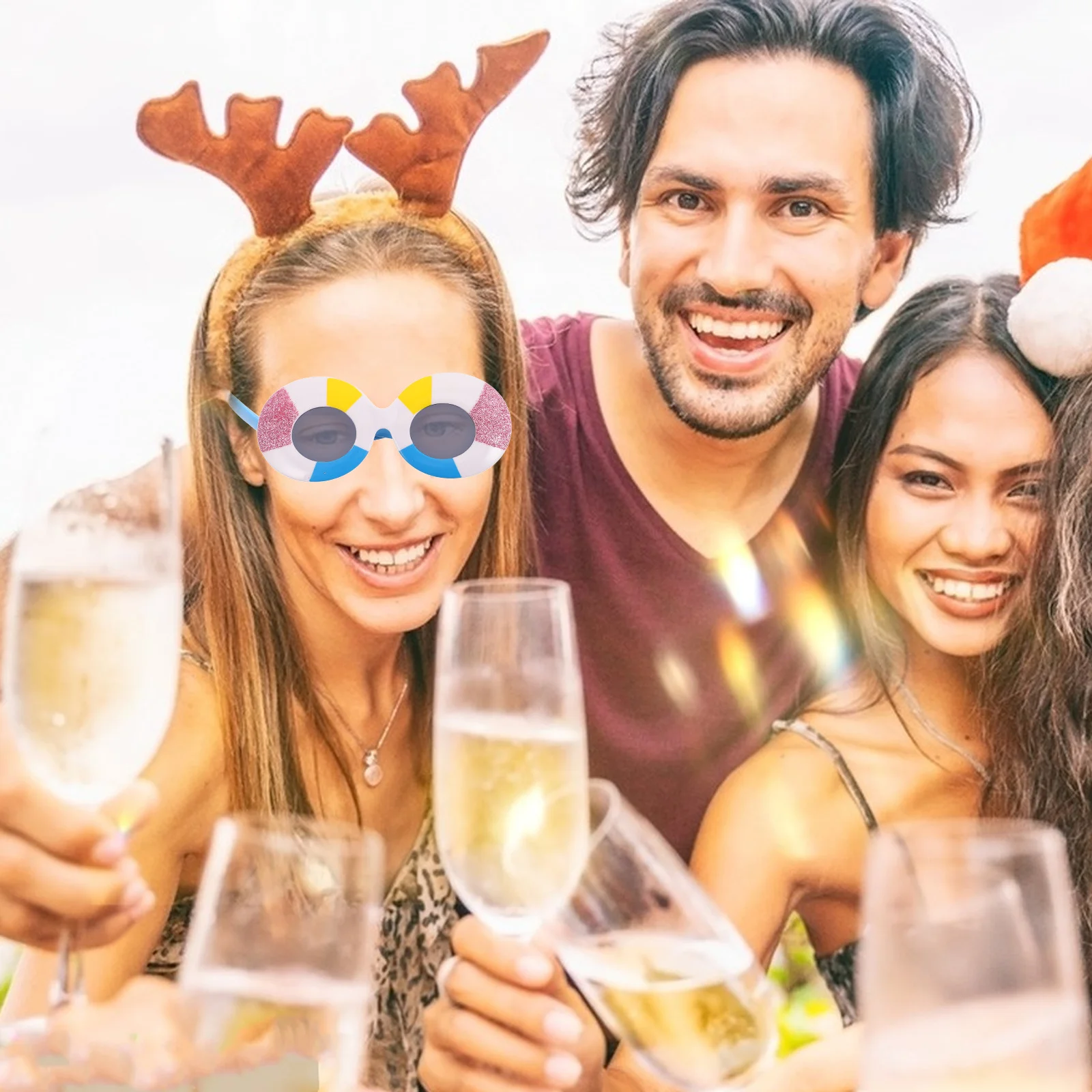 

Hawaiian Funny Party Sunglasses Novelty Costume Glasses Tropical Photo Booth Props Summer Beach Party Accessories Kids Adults