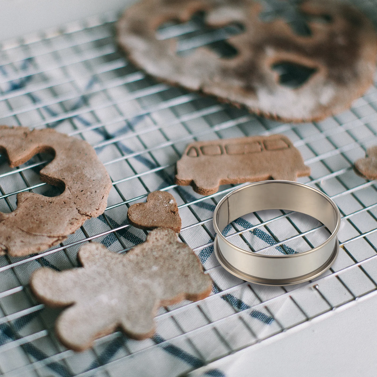 

8Pcs Cookie Molds Set Portable Circular Baking Tools for Cake Chocolate Mousse Jelly DIY Desserts Kitchen Accessories