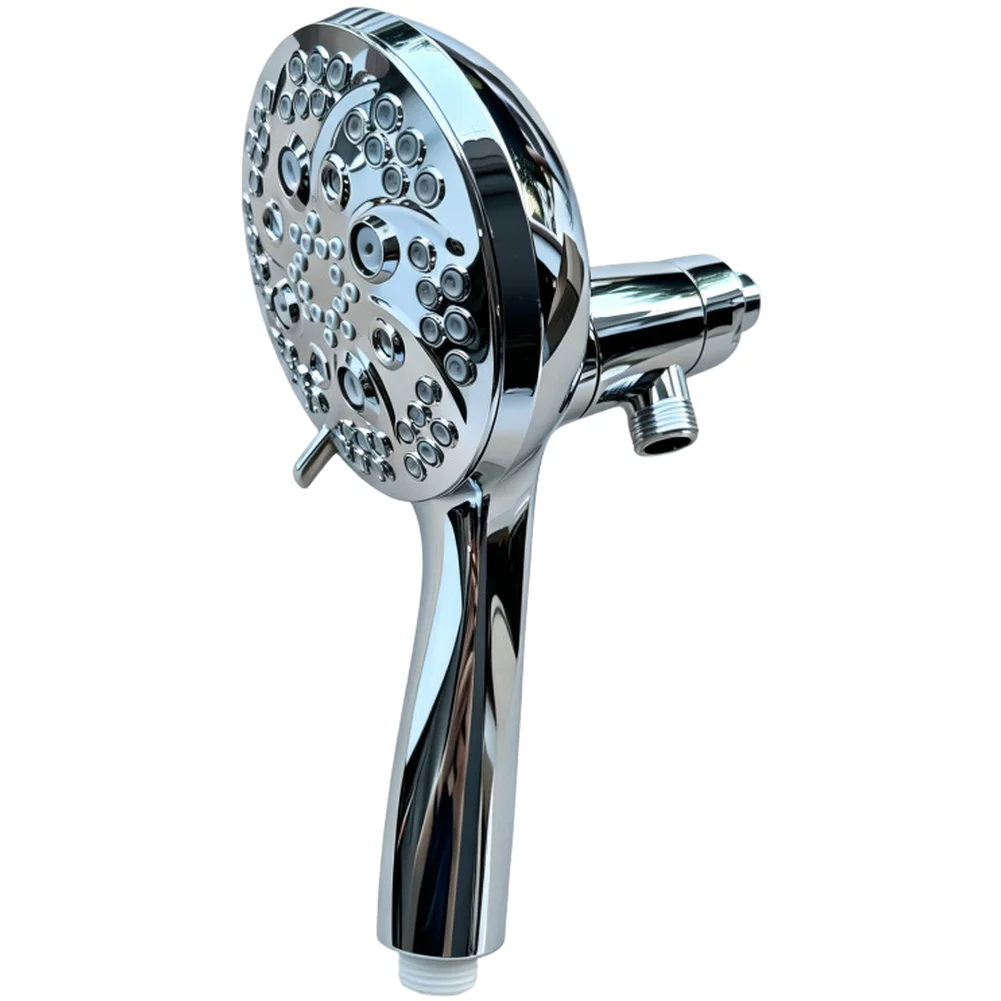 Relaxing Shower With Massage Magnetic Shower Head Silver Magnetic Shower Head Adjustable Water Flow Lightweight Abs Construction