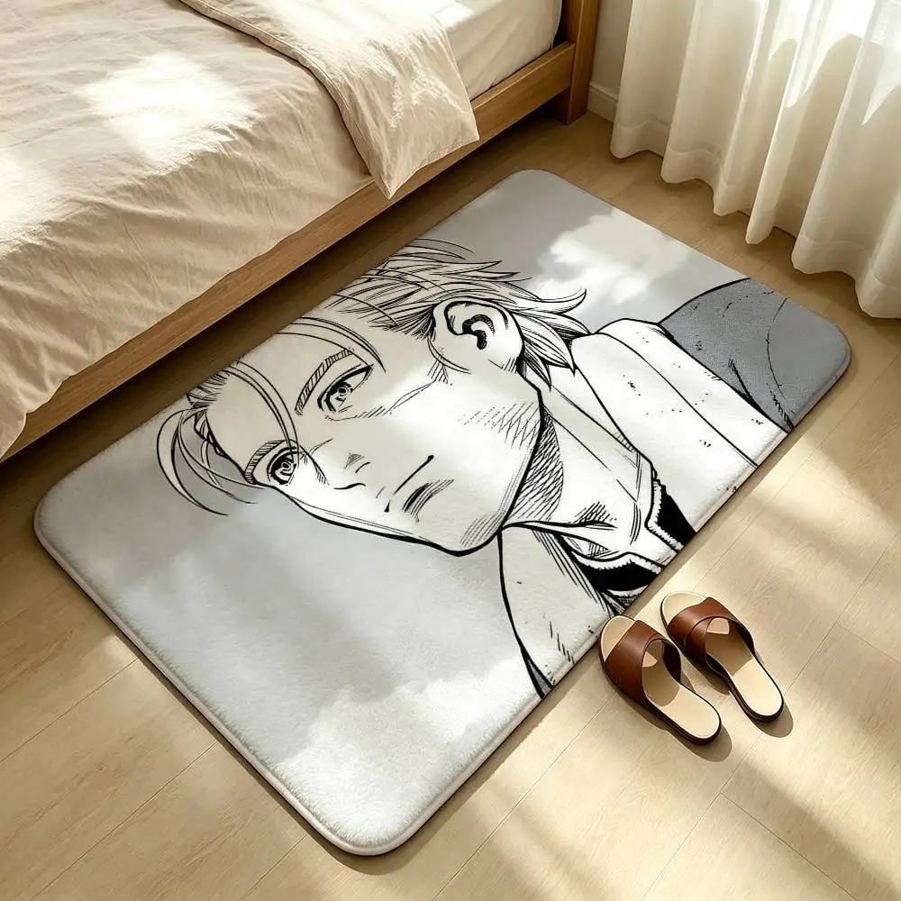 Vinland Saga Manga Thorfinn Shower Room Absorbent Small Floor Mat Soft Comfortable Decorative Foot Mat