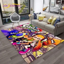Cartoon PC Gamer 3D Games Splatoon Carpet Rug for Home Living Room Bedroom Sofa Doormat Decor,kids Area Rug Non-slip Floor Mat