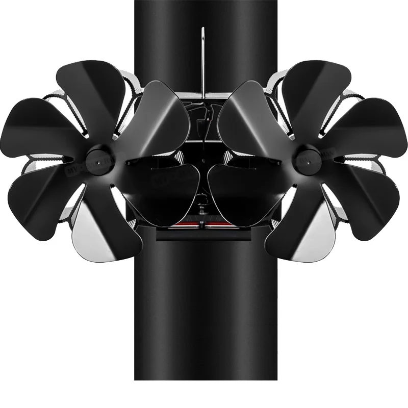 New Stove Fan Fireplace Fan Log Burner Eco Fan Quiet Fireplace Fan Heater Efficient Heat Distribution