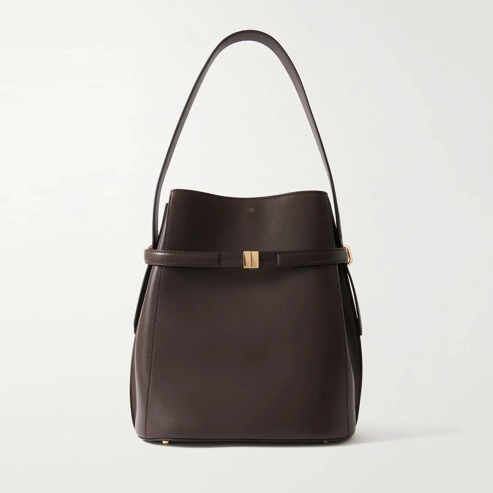 

Bucket bag, Swedish niche design, commuting tote bag, women's high-end feel, genuine leather shoulder and armpit bag