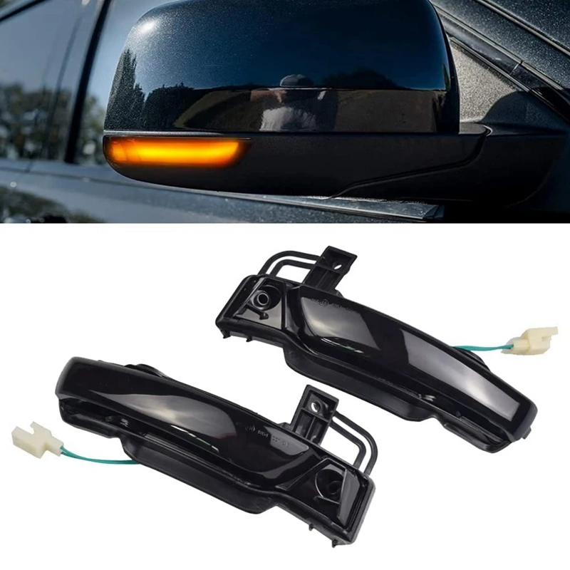 Dynamic LED Sequential Side Mirror Turn Signal Light Blinker Indicator For Jeep Grand Cherokee WK2 2011-2020