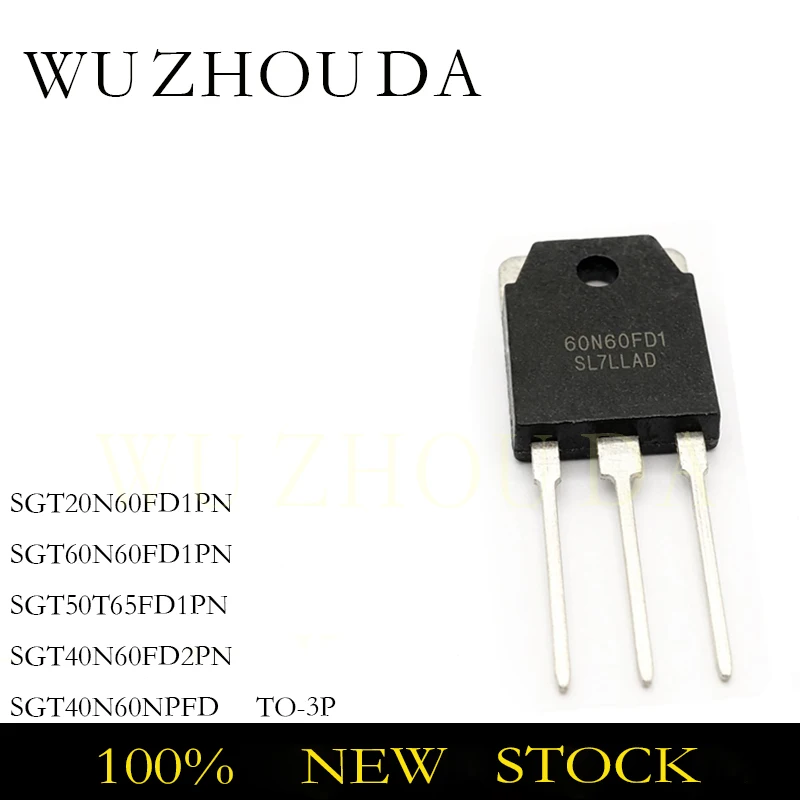 5PCS SGT20N60FD1PN TO-3P SGT 20N60FD1 60N60FD1 50T65FD1 40N60FD2 40N60NPFD TO3P TRANSISTOR NEW STOCK