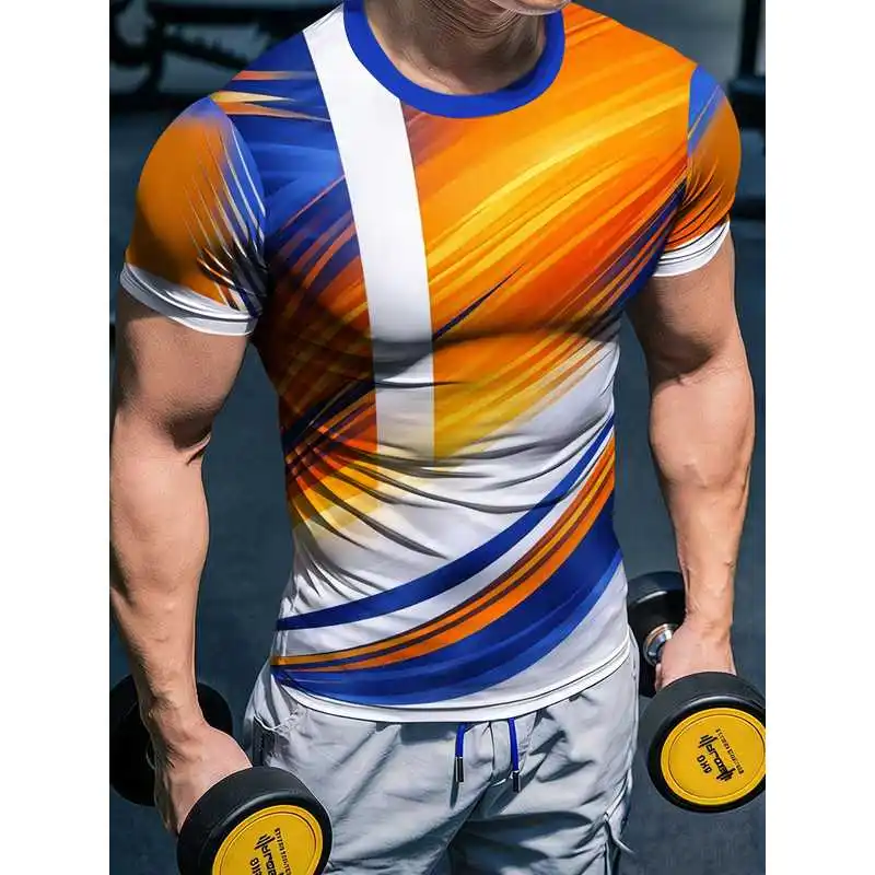 Men's high-elastic quick-drying fitness top short-sleeved tight-fitting slim-fitting moisture-wicking breathable training shirt