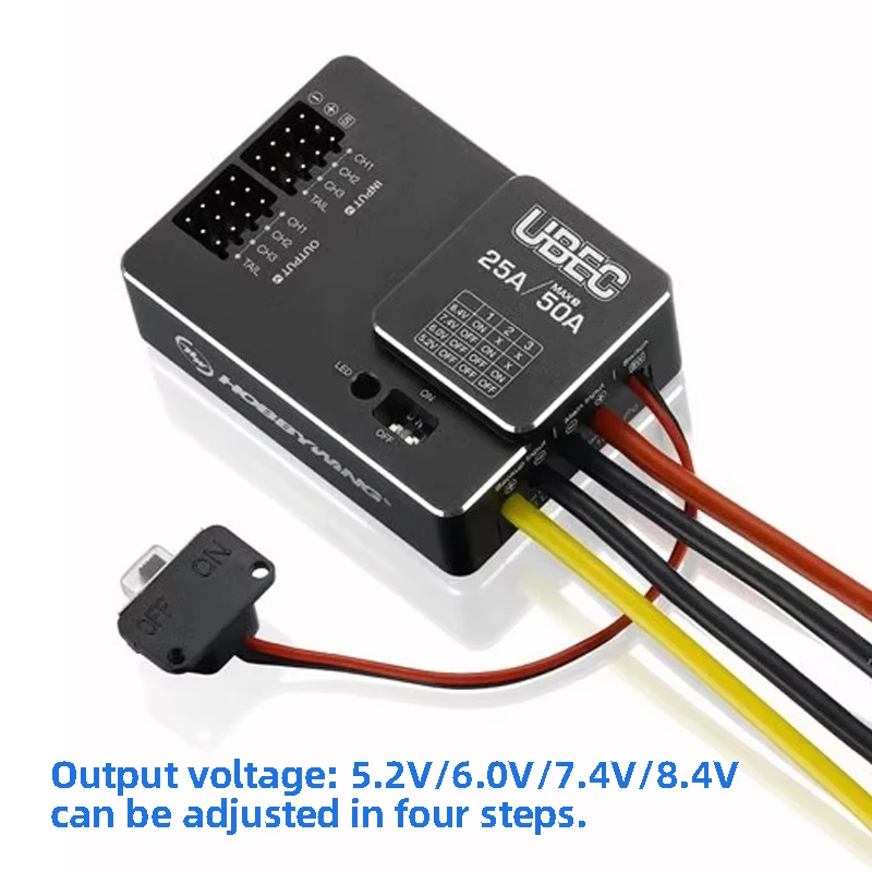Hobbywing 25A UBEC HV Поддержка 3-18S литиевая батарея Внешний вход BEC 3-18S Lipo для DIY FPV Мини гоночный квадрокоптер Дрон