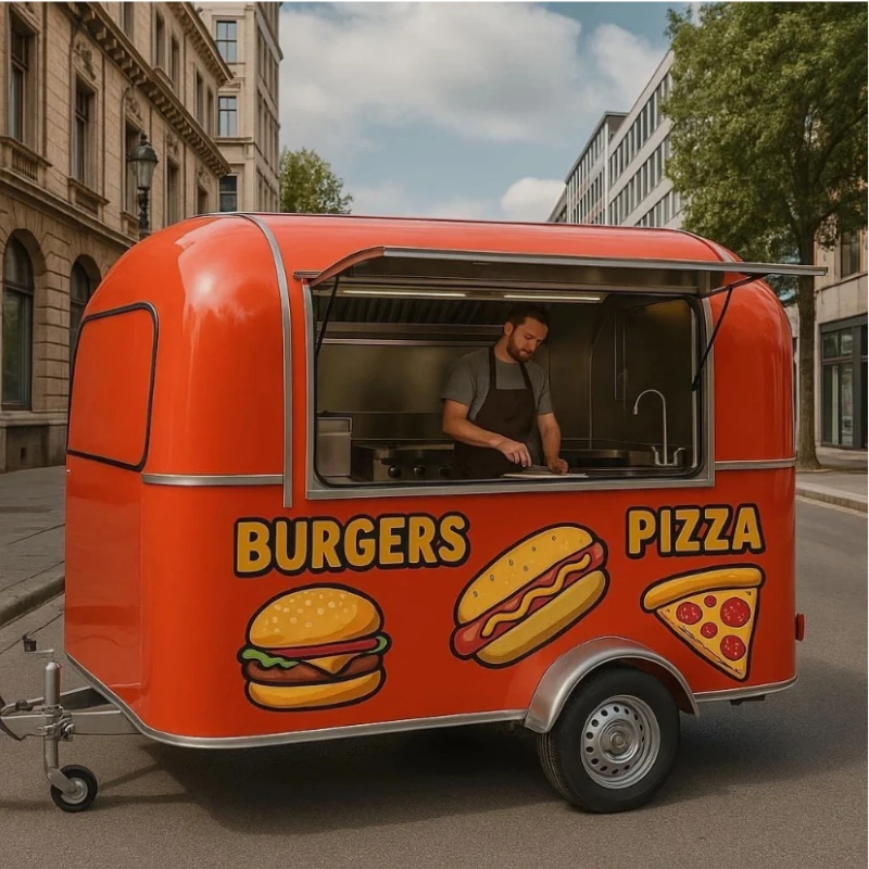 Electric Stainless Vending Traile Mobile Kitchen Food Truck Fast Catering Truck Mini Food Truck Custom Built Mobile Kitchen
