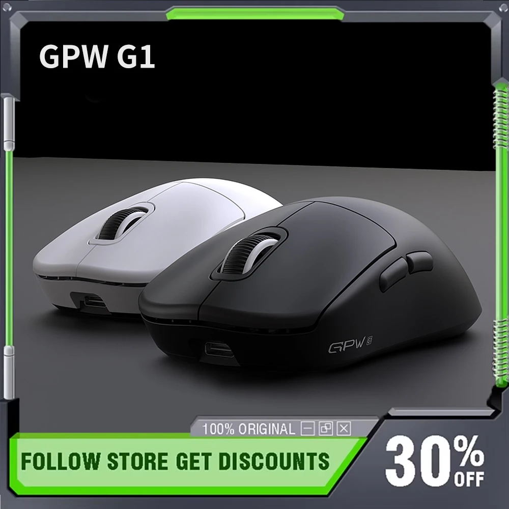 

GPW G1 E-sports Gaming Mouse Three-mode PAW3311 Sensor 52g Lightweight Ergonomics Design 1k Rate of Return E-sports Gaming Mouse