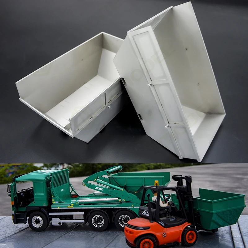 

Metal Body Car Small Loading Hopper JXMODEL-VL18U for 1/14 Tamiya RC Truck Trailer Tipper Scania 770S MAN Benz 3363 Volvo Car