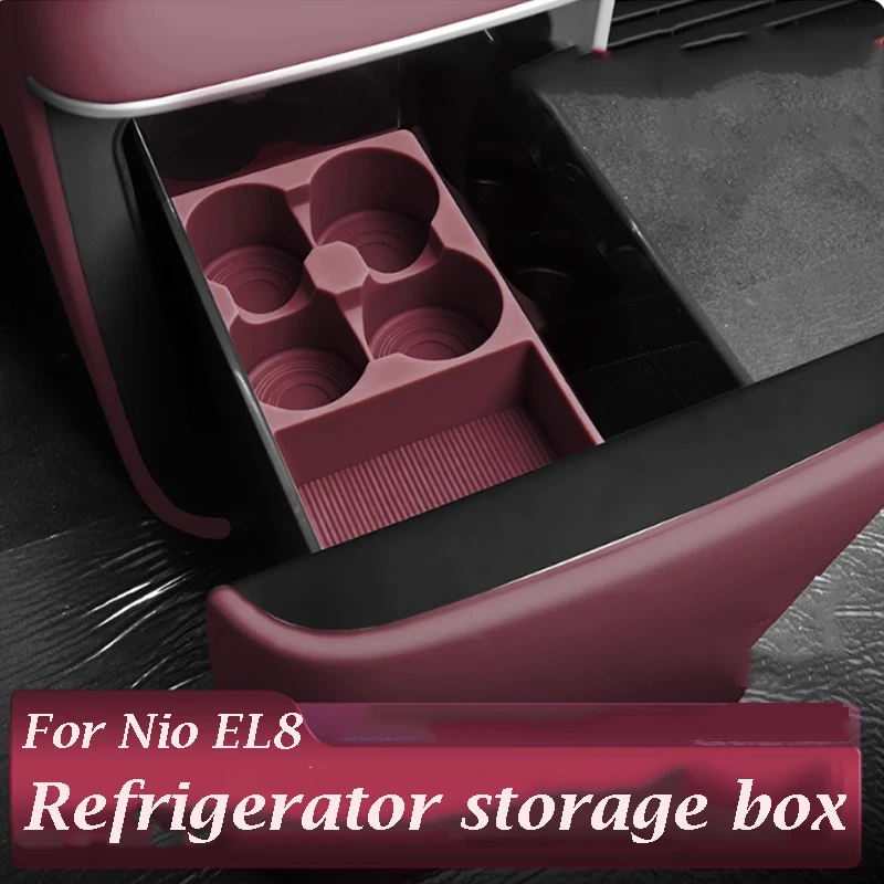 

Refrigerator Storage Box for Nio EL8 2025 2026 Beverage Compartment Protective Pad Car Interior Accessories