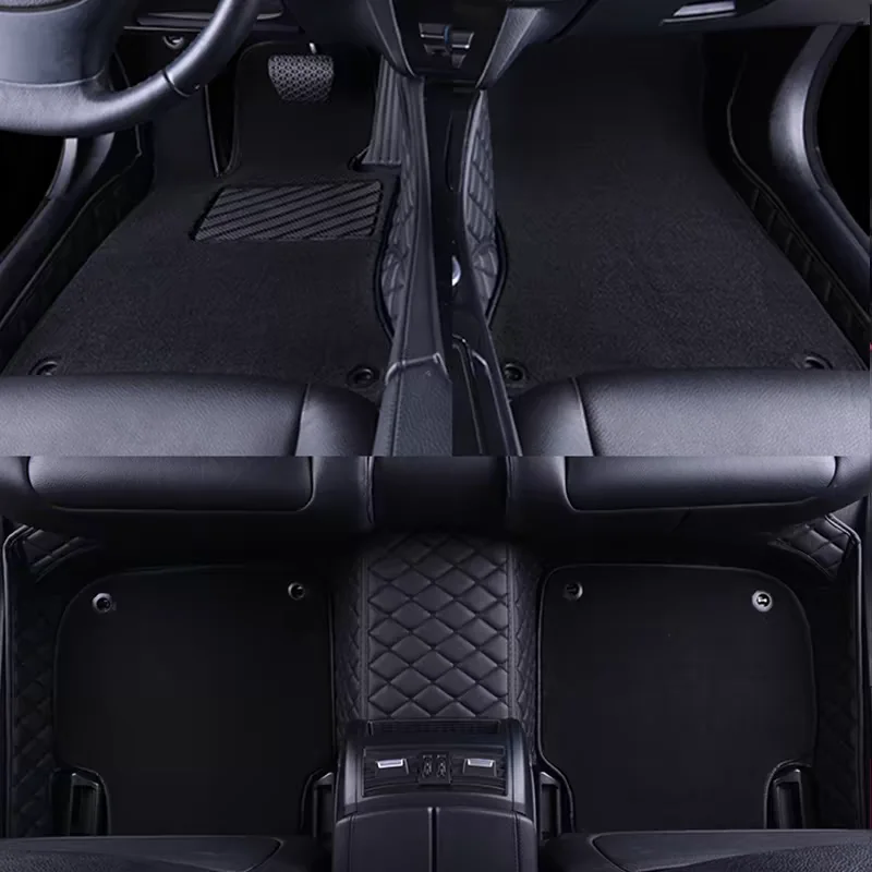 الحصير سيارة طبقة مزدوجة مخصصة مناسبة لشركة فولكس فاجن جولف 8 Mk8 كومبيك 2021 2022 2023 2024 2025 2026 2027 2028 السيارات القدم السجاد #3