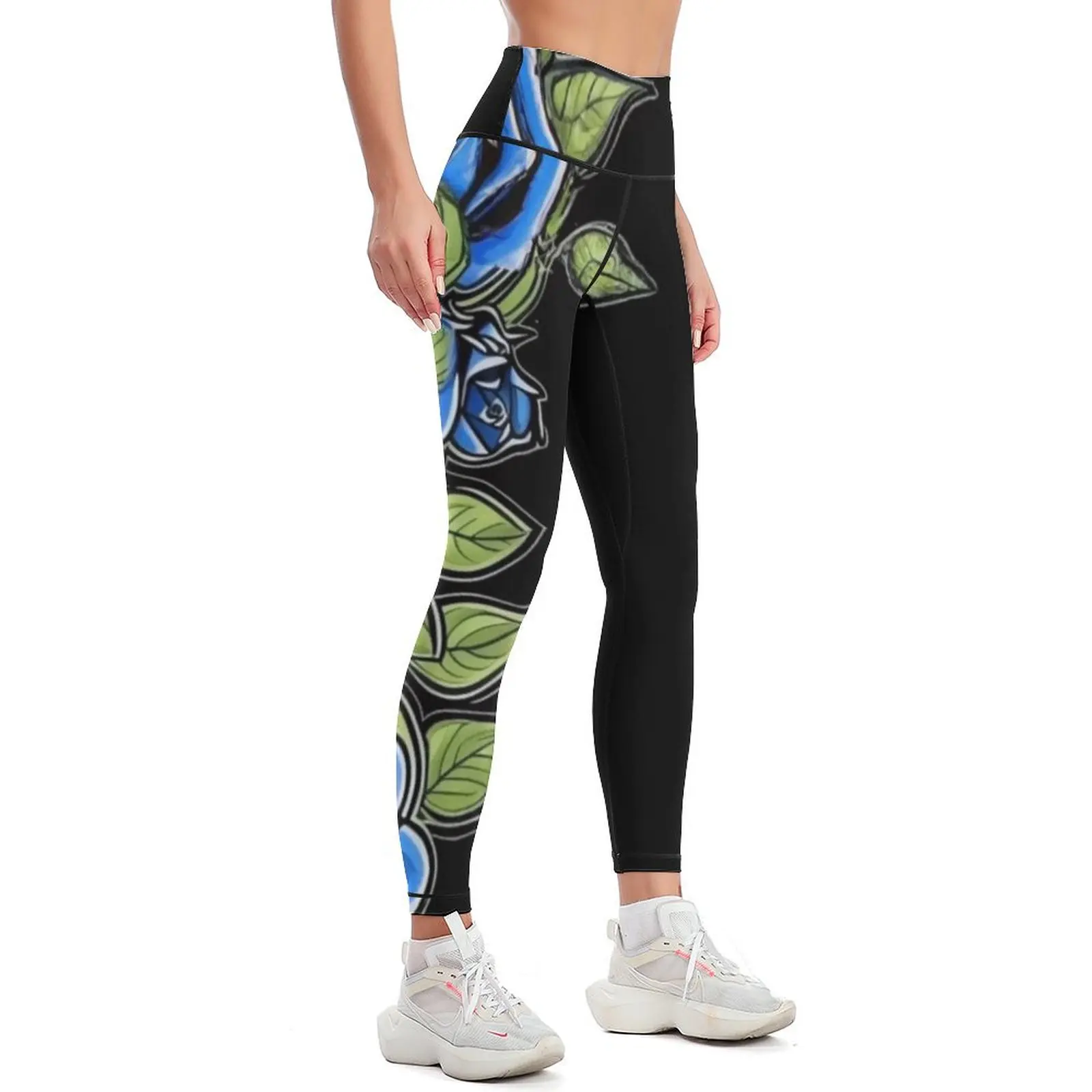 Midnight Bloom Leggings Female legging pants sportswear for gym sportswear gym for physical Womens Leggings