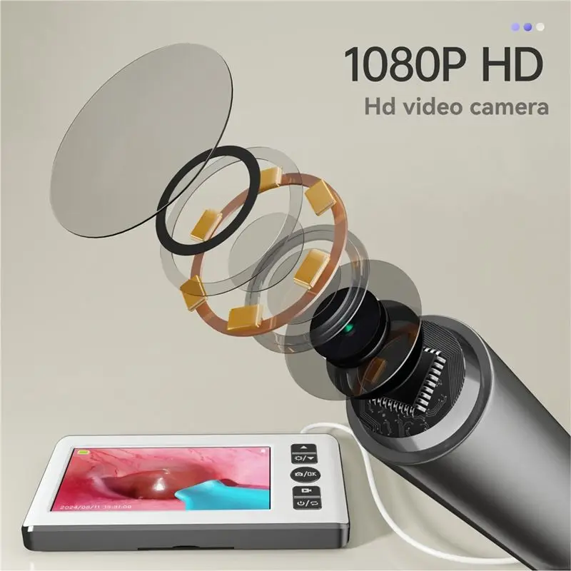 2026 New Digital Otoscope With 3.5Mm Ear Scope Camera With 6 Lights 1080P 4.3 INCH IPS Ear Wax Removal Tool