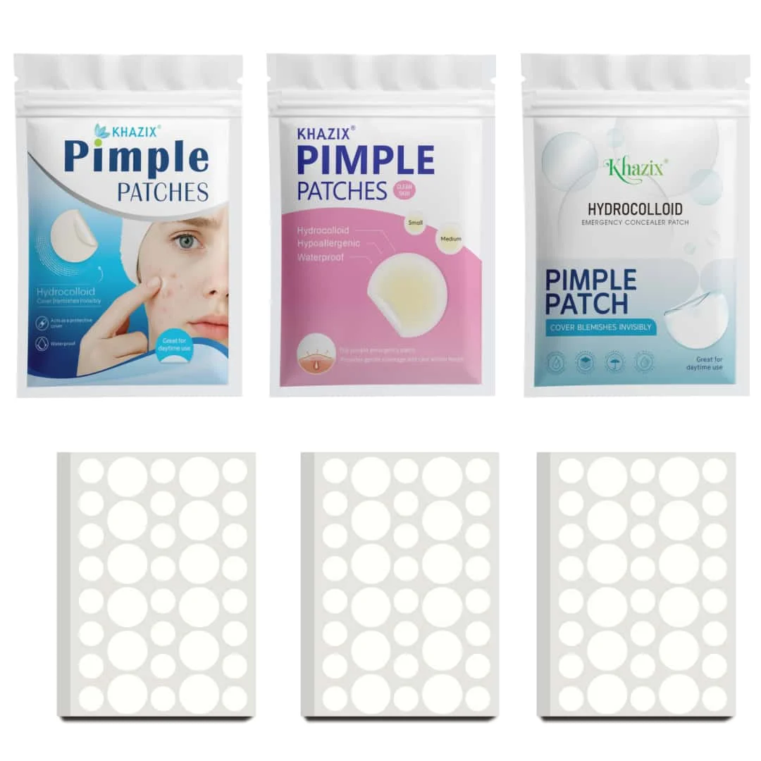 360pcs Count Invisible Hydrocolloid Acne Patches - Blemish and Pimple Concealer Stickers for Face, Quick Fix for Breakouts,