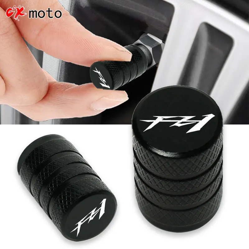 

For YAMAHA FZ1 FZ6 FZ8 FAZER 2004-2019 Motorcycle CNC Aluminum Accessorie Wheel Tire Valve Stem Caps CNC Airtight Covers