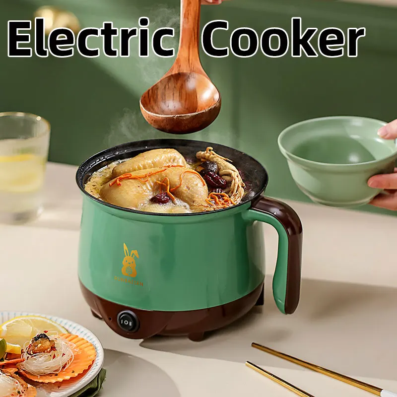 Mini Electric Cooker,Home  Noodles Cooking Pot,Household Multifunctional Non Stick Pan,Student Dormitory Heating Pot