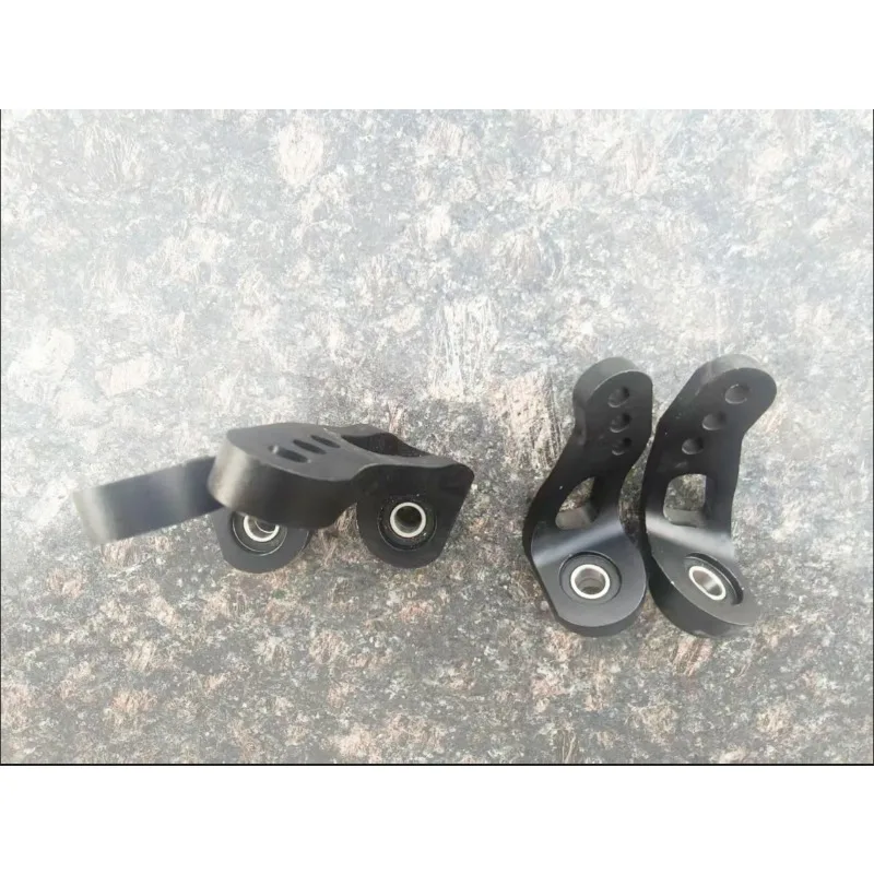 Single-sided Front Fork  Accessories, Vertical Shaft Hole Diameter 12mm Universal Sports Wheelchair Alloy Front Small Wheel,