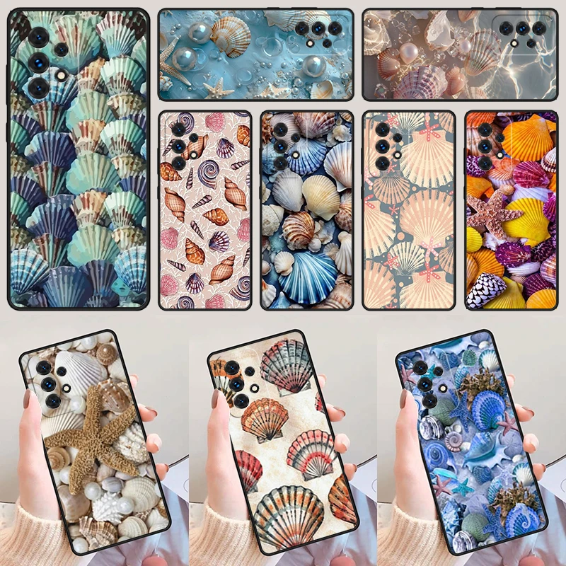 Sea Shell Seashells For Samsung Galaxy A52 A72 A73 A20e A21S A50 A70 A11 A12 A42 A31 A40 A51 A71 A32 A80 A91 Phone Case Cover