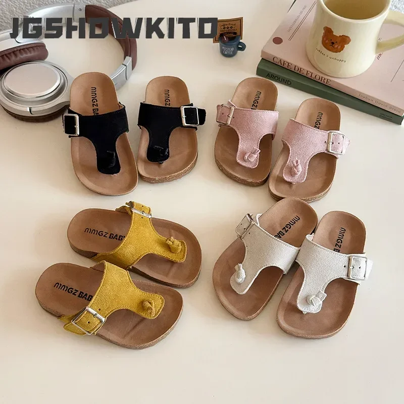 

JGSHOWKITO Children Casual Flip-flops for Girls Boys Summer Kids Beach Slippers New Fashion Soft Anti-slippery Soft Classic Hot