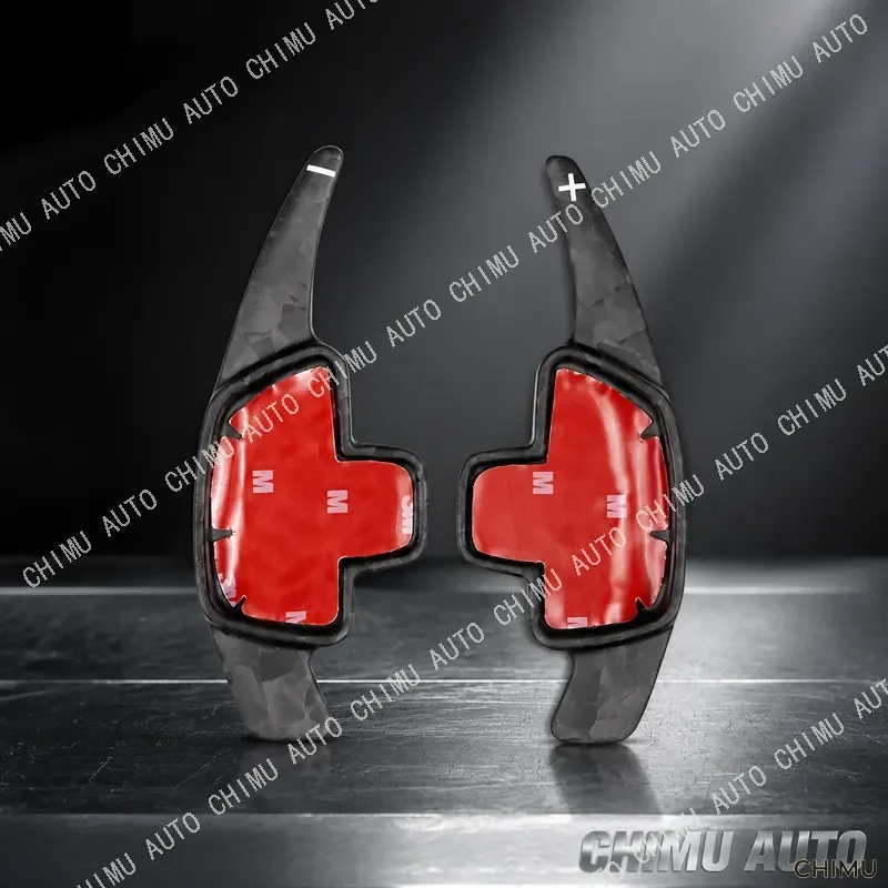 【CHIMU AUTO】 Forged Carbon Fiber Steering Wheel Shift Paddles for Benz A B C E S V G Class Racing Parts