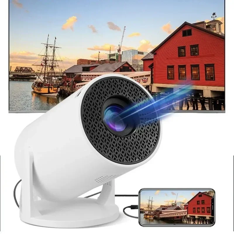 Light Emitting Diode Video hy300 Mini Smart Projector Portable Mini Projector Mobile Wireless Connection Home Theater