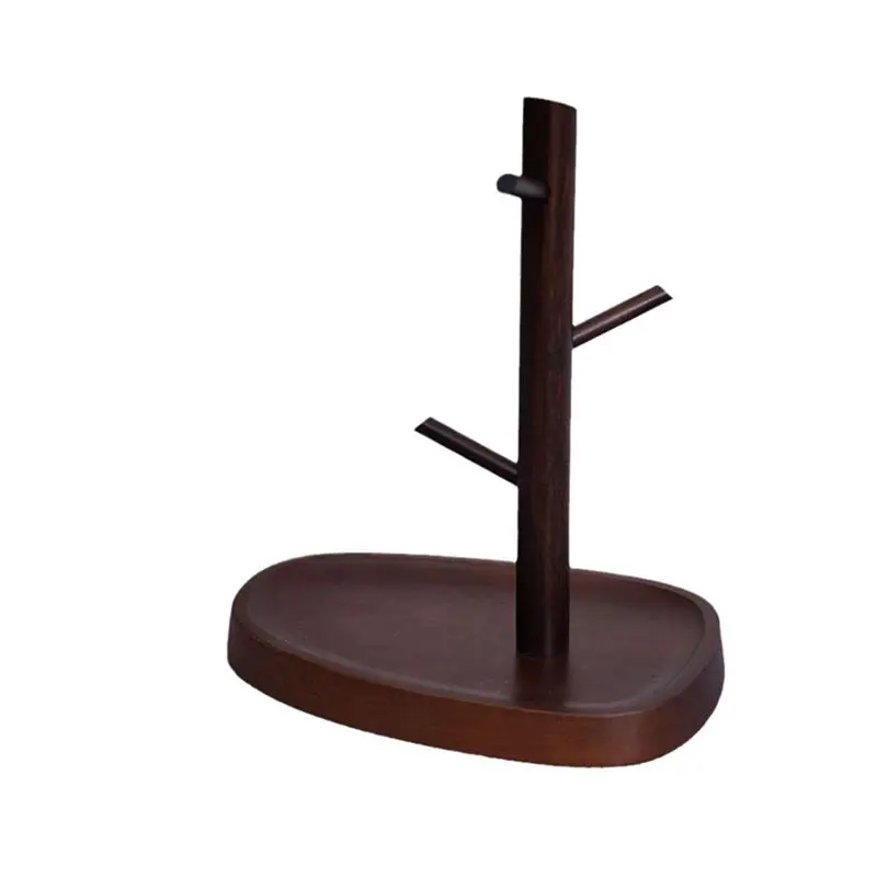 Solid Wood Round Multifunctional Entrance Ornaments, Key Storage Rack, Dressing Table Desktop Storage Rack, Key Rack