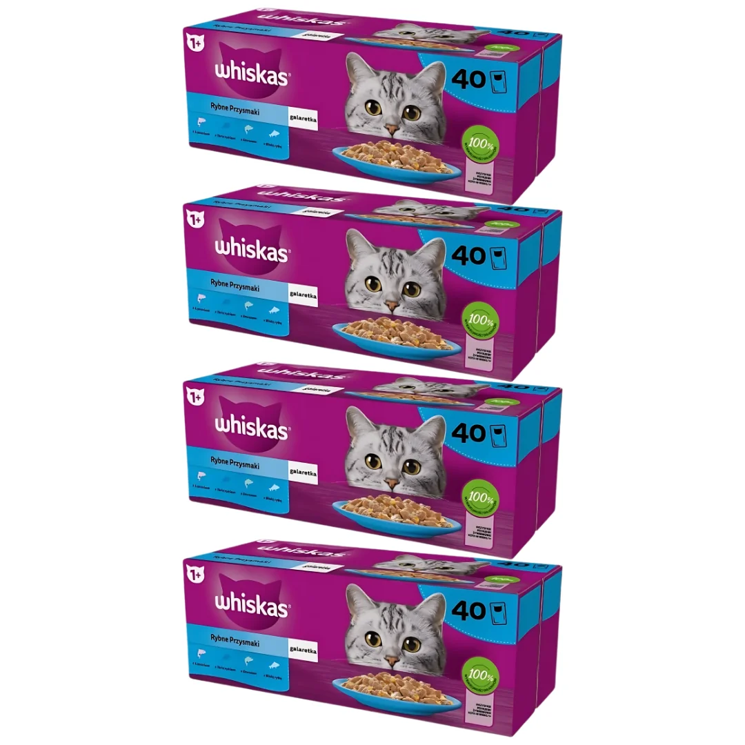 Whiskas Cat Food Fish Delicacies in Jelly 85 g x 160 pieces