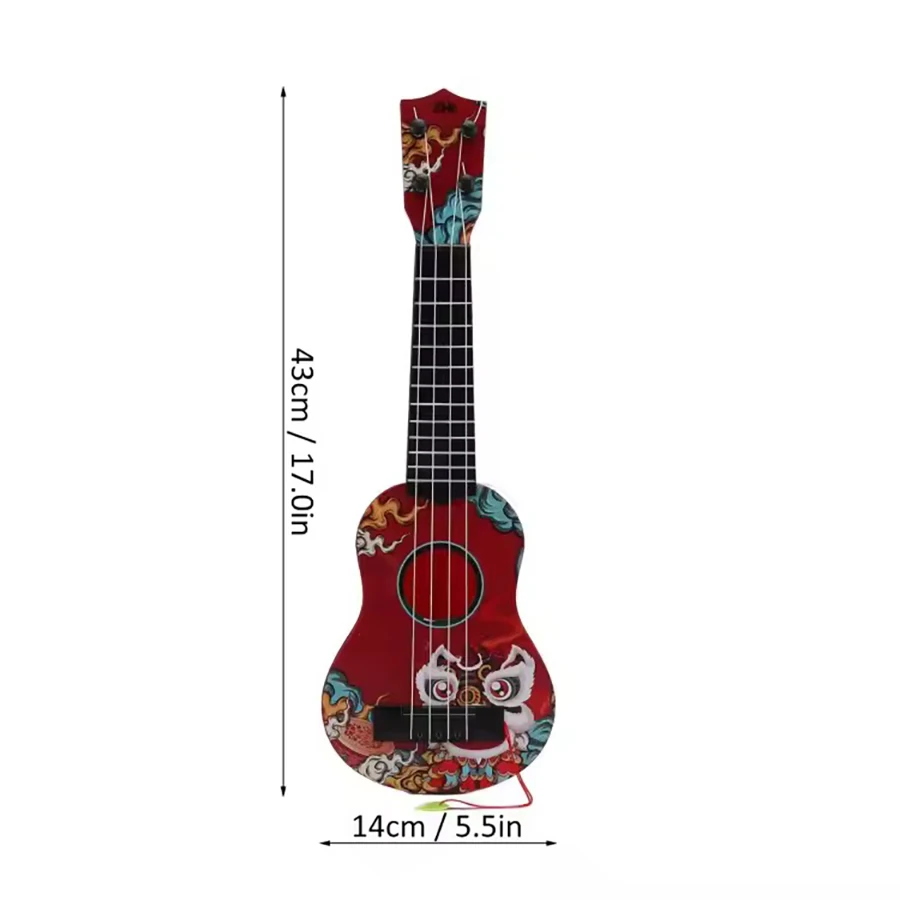 44cm Children Guitar Toy Can Be Used To Play Elementary Instruments With Paddles Simulating Yukrili Music Toys