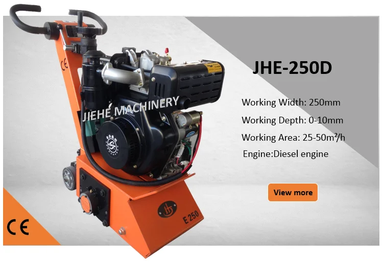 محرك 5.5 لإعداد الأرضيات آلة الخرسانة Scarifier مقاس 10 بوصات #6