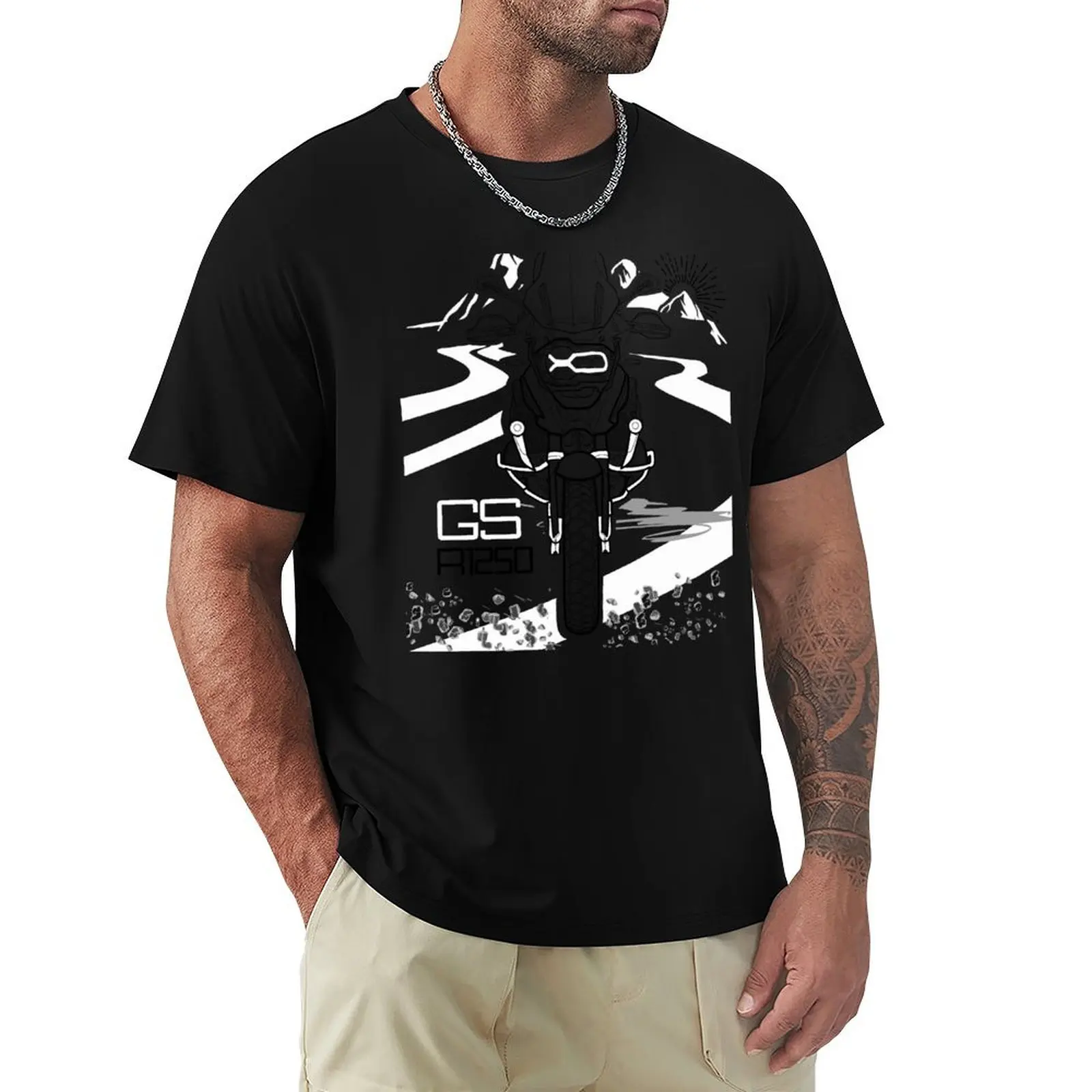 

GS 1250 R 1250 GS adventure motorcycle T-Shirt vintage clothes blacks anime stuff mens tall t shirts