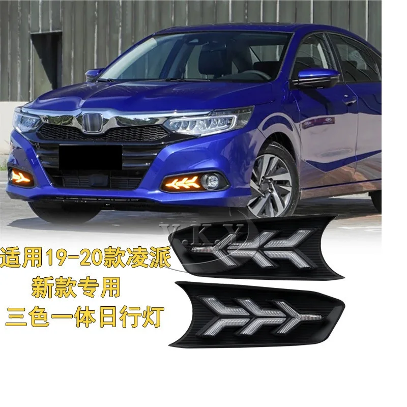 

Светодиодные дневные ходовые огни для HONDA CRIDER 2019 2020 XSE SE авто гибкие Drl с указателями поворота для автомобилей противотуманные фары фары
