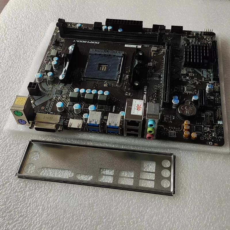 Used A320M-A PRO Motherboard A320 Chipset DDR4 Support AM4 CPU HDMI VGA for MSI