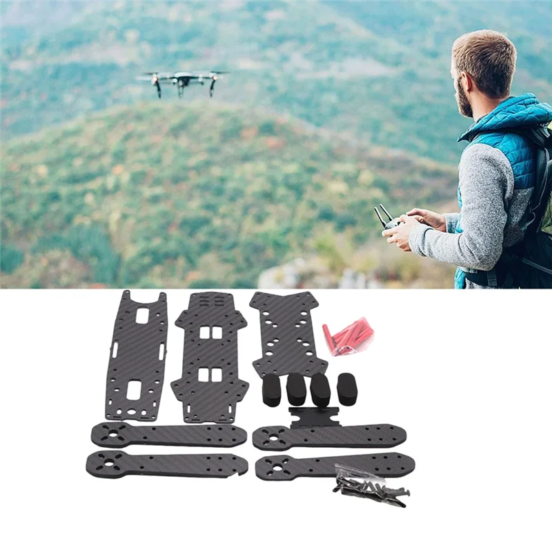 โครงคาร์บอนไฟเบอร์ A45F-QAV250 V3 สำหรับโดรนควอดคอปเตอร์ขนาดเล็ก 4 แกน แบบมัลติคอปเตอร์ FPV  โครงยังไม่ประกอบ