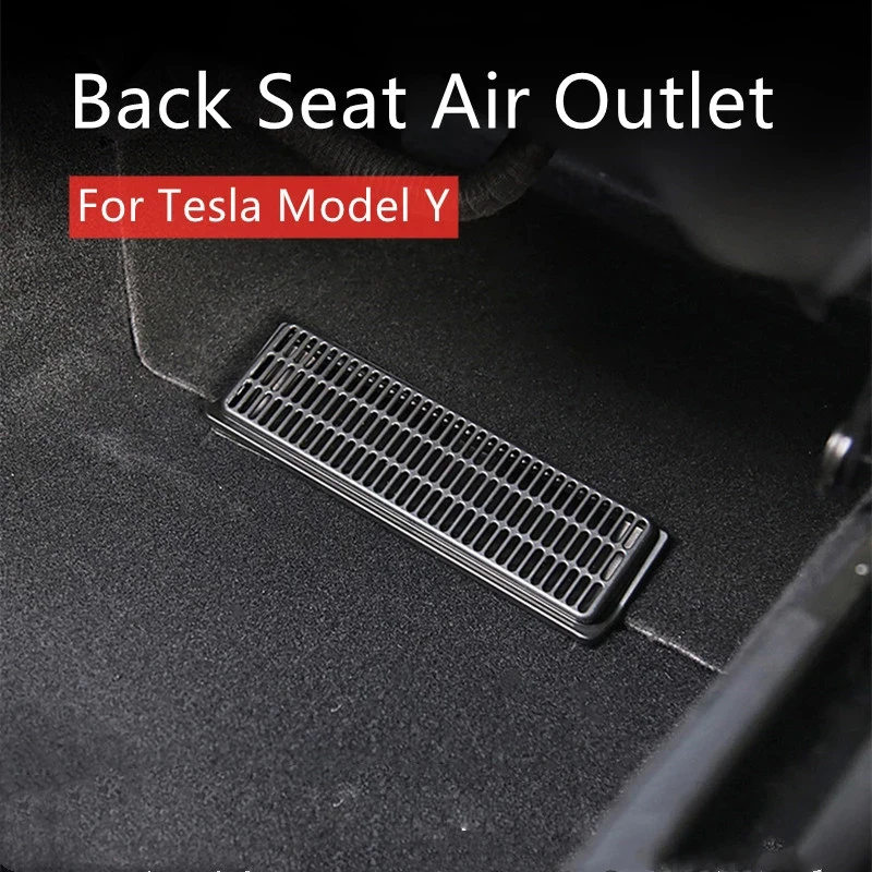 

2pcs Car Air Outlet Cover for Tesla Model 3 Y 2020 2021 Under Seat Air Vent Anti-blocking Dust Cover Model Y Accessories