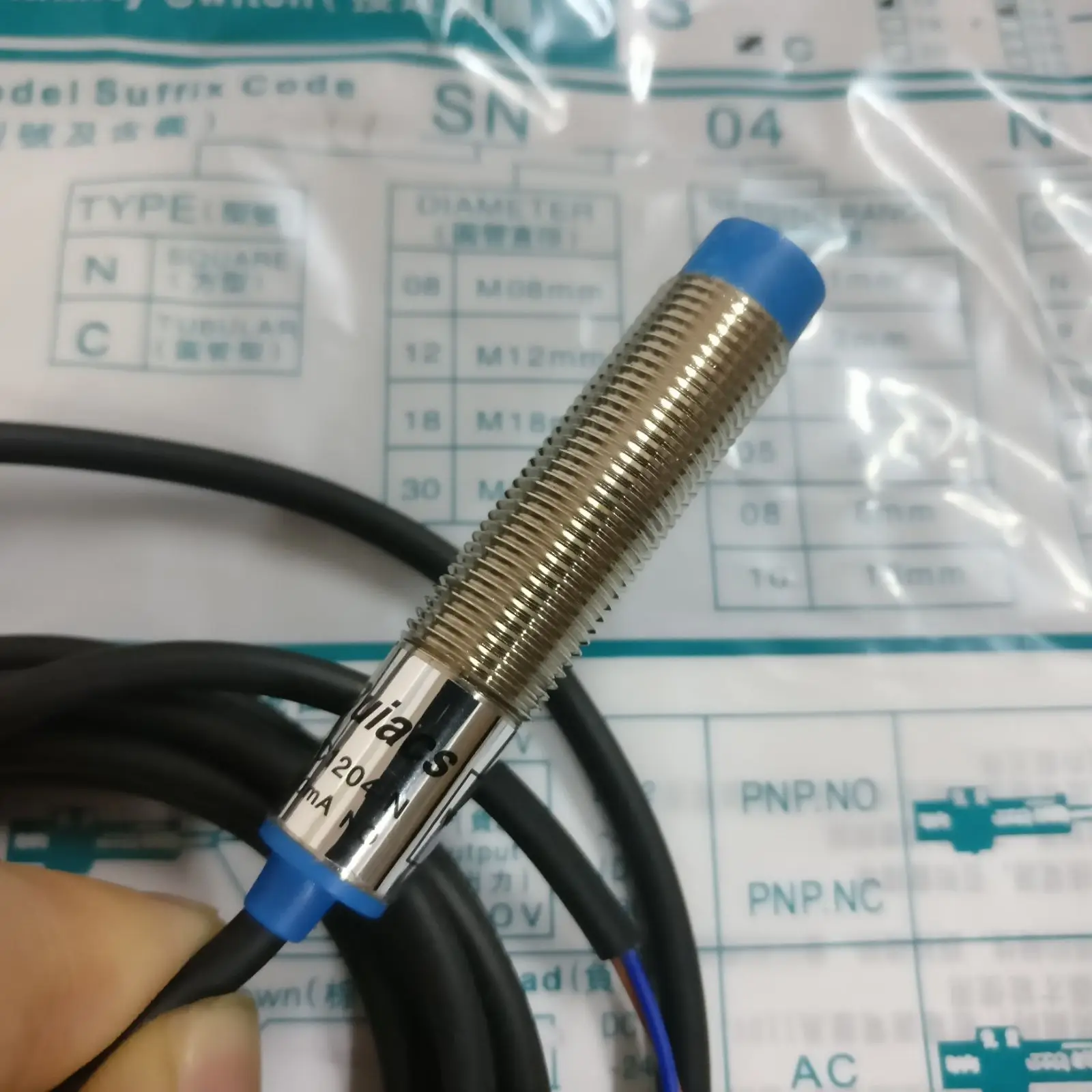 

Jianli BUIACS Inductive Proximity Switch Sensor SC1204-N DC Three wire NPN Normally Open